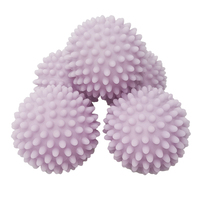 Bola Cuci Ramah Lingkungan dari PVC Silikon Lembut Anti-Kusut 6,5CM, Alternatif Pelembut Pakaian