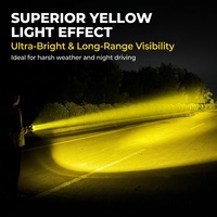 Projecteur LED Super Lumineux Style Laser, Longue Portée, Large Couverture Routière, Étanche, Lampe de Conduite Tout-Terrain avec Support pour Camion et VUS