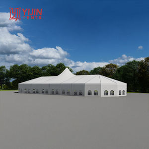 Tente de réception professionnelle Yijin sur mesure 40 x 100 m, grande tente à double pignon pour exposition automobile - Product Image 4