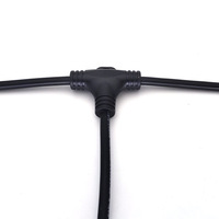 Connecteur de câble étanche en T pour guirlande lumineuse extérieure, 2, 3, 4 broches, pour câble de 0,75 mm², pour éclairage LED