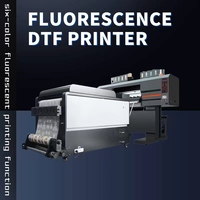 Film Transfer Kaos Fluoresensi Laris Manis untuk Printer DTF dengan 3 Print Head OEM ODM I3200 dan Fungsi Penggiling Bubuk