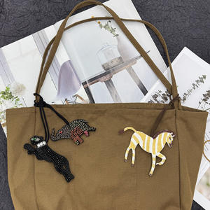 バッグ吊りロープチャームタイガーエレファントゼブラキャメルパッチクジラビーズアップリケバッグ装飾 - Product Image 3