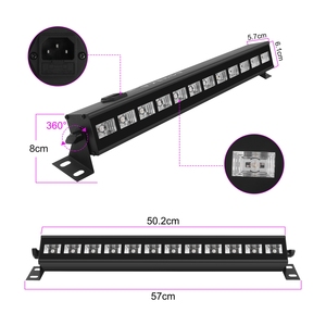 U`King Oem 12 Eye Leds <span class=keywords><strong>Uv</strong></span> Well Wash Light pour discothèque, karaoké, DJ, boîte <span class=keywords><strong>de</strong></span> <span class=keywords><strong>nuit</strong></span>, effets d'éclairage <span class=keywords><strong>de</strong></span> scène DMX512 avec télécommande - Product Image 3