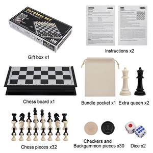 Mini Set di <span class=keywords><strong>scacchi</strong></span> in plastica per bambini <span class=keywords><strong>portatili</strong></span> con scacchiera pieghevole magnetica e pezzi degli <span class=keywords><strong>scacchi</strong></span> - Product Image 2