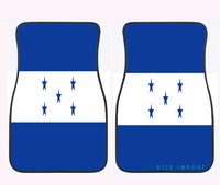 Tapis de sol de voiture avec drapeau de la Martinique, tapis de sol de voiture antidérapants, accessoires automobiles universels