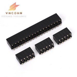 Fournisseur vietnamien de connecteur femelle à extrémité en U à une rangée de 2.54mm en-tête de pied de mille-pattes pour connecteurs flexibles plats pour FFC et FPC - Product Image 1