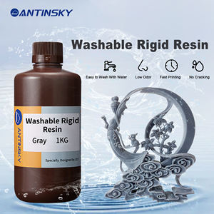 Résine rigide lavable à l'eau Antinsky pour imprimante 3D DLP LCD 405nm 1kg Haute précision et faible rétrécissement Facile à laver - Product Image 3