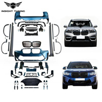 Kit de carrosserie de transformation pour BMW X3 G01 G02 G08 en X3M 2022+ : Pare-chocs, diffuseur arrière, élargisseurs d'ailes, calandre à clipser