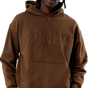 เสื้อฮู้ดพิมพ์ลายนูนสำหรับผู้ชายย้อมสีแบบเรียบๆแห้งเร็วทำจากวัสดุที่ดีที่สุด - Product Image 5