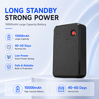 Traceur GPS Magnétique 10000mAh 2G WiFi GLONASS, Autonomie 40/60 Jours, Géolocalisation, Alarme SOS, Dispositif Sans Fil pour Véhicules et Actifs, Compatible PC