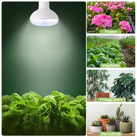 Ampoules LED E26/E27 15W pour culture intérieure BR30, pour semis, jeunes pousses et floraison, à spectre complet et en forme de champignon