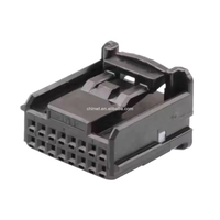 Prise de connecteur de fil automobile à contact en cuivre RVB femelle à 16 broches avec boîtier en nylon modèle 1379665-1