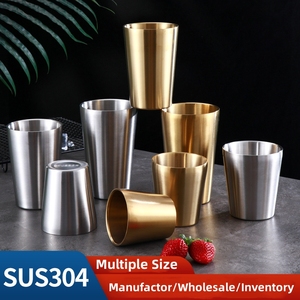 แก้วเบียร์สแตนเลส304ผนังสองชั้นถ้วยน้ำป้องกันการปรับขนาดป้องกันการตกแก้วเบียร์เย็น - Product Image 2