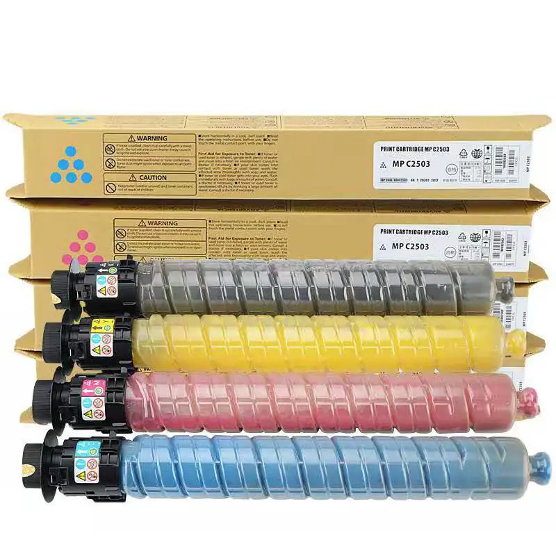 Pabrik Grosir Toner MPC2503 2504 Toner Cartridge IJ Warna untuk Aficio MPC2003 C2011 C2503 C2504 SP untuk Ricoh