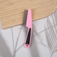 Peigne anti-puces écologique pour animaux de compagnie, à dents fines, en acier inoxydable, outil de toilettage avec poignée antidérapante pour chiens et chats