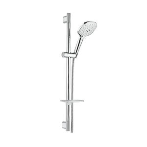 Sistema de Ducha Completo Spartaco con Riel Deslizante Cromado, Altura Ajustable y Soporte Integrado para Baños - Product Image 1