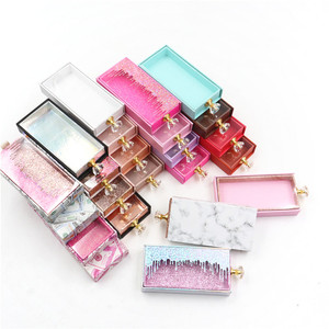 Wholesale Exquisite Luxury Empty Eyelash Packaging Square Lashsbox For Custom Lashes