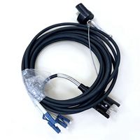 Cable de Conexión YZC (socket) - SC Monomodo de 4 Núcleos con Conector LC, Cable de Campo con TPU Trenzado Reforzado de 6.0mm, 5 Metros