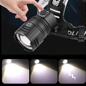 Linterna Frontal Láser Blanca de 30W, XHP70, Recargable, con Zoom, Carga USB Tipo C, para Uso en Exteriores - Product Image 3
