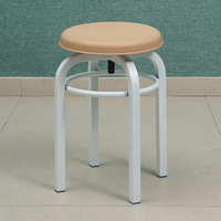 Chaise de laboratoire mobile moderne en acier PP anti-corrosion en noir, utilisée pour les meubles de classe et les chaises de laboratoire