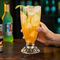 Verres en verre épaissi créatifs Tasses à thé et boissons au lait simples de grande valeur pour le jus Milkshake Soda Water