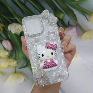 Étui de <span class=keywords><strong>téléphone</strong></span> portable en diamants de luxe pour Iphone X 11 12 13 14 15 16 17 Pro Max Air Butterfly Bow Housses de <span class=keywords><strong>téléphone</strong></span> pour Samsung S24U S23U - Product Image 4