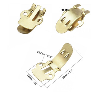 Clips Metálicos para Zapatos al por Mayor de Fábrica, Base Desmontable para Joyería DIY, Accesorios de Ferretería para Zapatos Pulidos - Product Image 1