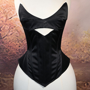 Robe de mariée en satin pour femme, style européen et américain, super <span class=keywords><strong>grande</strong></span> <span class=keywords><strong>taille</strong></span>, sexy, décolleté en V profond, coupe ajustée, anti-bactérienne, avec découpes, bustier - Product Image 3