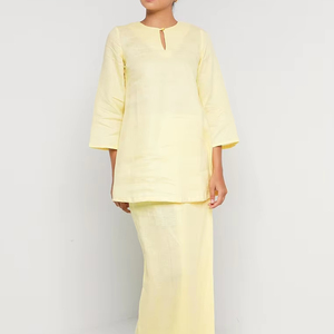 Vestido Moderno para Mujer Musulmana, Holgado, de Manga Larga, Tela Ligera, para Uso Diario, Baju Kurung <span class=keywords><strong>Malayo</strong></span> - Product Image 1