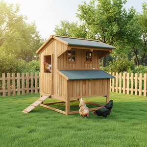 SDC046 SHUNDA Eco-Friendly Durable Luxury Modern Outdoor Wooden <strong>Chicken</strong> <strong>Coop</strong> &amp; Pet House with Waterproof Roof for <strong>Small</strong> Animals - Product Image 2