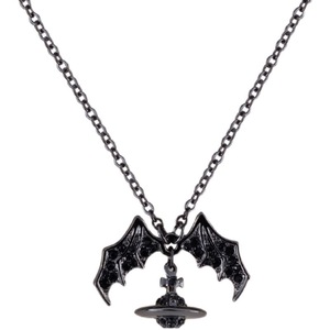 Collar con Colgante de Acero Inoxidable con Diseño de Planeta Saturno 3D, Estilo Punk Clásico Vivienne Black Bat, Joyería de Lujo Unisex - Product Image 5
