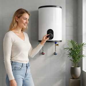 Scaldabagno Elettrico <span class=keywords><strong>Anto</strong></span> ad Alta Efficienza Termica, 6L, <span class=keywords><strong>da</strong></span> Installare Sotto il Lavello, 1500W, Portatile per Uso Domestico e Alberghiero - Product Image 1