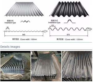 Tôles de toiture ondulées Aluzinc Tôles de toiture d'<span class=keywords><strong>occasion</strong></span> <span class=keywords><strong>Tôle</strong></span> de toiture <span class=keywords><strong>ondulée</strong></span> en métal - Product Image 6