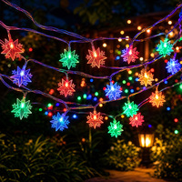 Arabische Stern-Mond LED-Lichterkette Multifunktionale Außen-/Innenbeleuchtung für Festivals IP44 Wasserdicht Verschiedene Längenoptionen Weihnachten