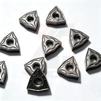 Plaquette de tournage en carbure WNMG080408-MA, qualité BPU206, rayon d'angle R0.8mm pour tournage semi-fin de l'acier inoxydable/acier au carbone