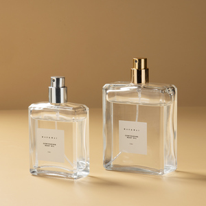 30ml 50ml trong suốt màu đen rõ ràng chai nước hoa thủy tinh rỗng Mist Spray Chai Dispenser Atomizer/ - Product Image 3