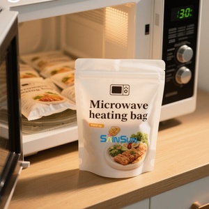 Bolsas de Embalaje de Alimentos Personalizadas para Microondas, Aptas para Uso Alimentario, Resistentes a Altas Temperaturas, para Cocción al Vapor, con Base para Cocinar - Product Image 4