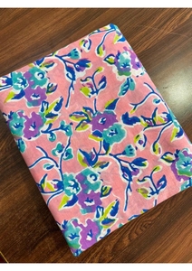 Jaipuri ผ้าคอตตอน100% ผ้าพิมพ์ลายแบบบล็อกผ้าคุณภาพสูงสีคมชัด - Product Image 4