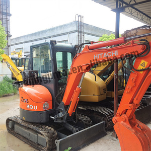 รถขุดขนาดเล็กมือสองของญี่ปุ่น Hitachi ZX30 ขนาด 3 ตัน พร้อมหัวเจาะและบุ้งกี๋ขุด ความจุ 0.16 ลูกบาศก์เมตร - Product Image 3