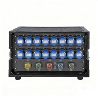 Armoire de distribution d'alimentation pour scène de spectacle, 16 canaux, 250A 220V, pour éclairage de discothèque, DJ, soirées et LED