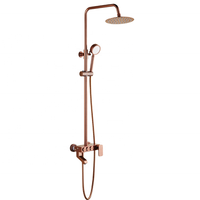 Ensemble de douche mural de haute qualité pour salle de bain d'hôtel, système de douche pluie en laiton avec cartouche céramique, robinet de bain moderne