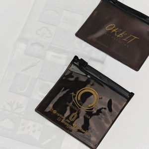 Bolsa con Cierre Transparente de PVC Reciclable de 30x40CM, Personalizable con Estampado en Caliente, para Empaque de Ropa, Reutilizable, con Logotipo INFFY, Venta al Por Mayor - Product Image 4