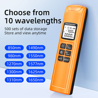 FNET FN10 Mini Testeur de Puissance Optique 10 Longueurs d'Onde 800-1700nm Testeur FTTH Calibration DIY 500 Données Recharge USB Portable LED