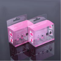 Boîtes à cosmétiques personnalisées emballage de maquillage transparent en plastique PET/PVC/PP boîte cosmétique personnalisée pour mélangeur de beauté de poudre d'oeuf en éponge
