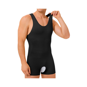 Faja Moldeadora de Cuerpo Completo para <span class=keywords><strong>Hombre</strong></span>, Bodysuit de Compresión con Abertura en la Entrepierna, Control de <span class=keywords><strong>Abdomen</strong></span>, Entrenador de Cintura, Ropa Interior Reductora para Hombres - Product Image 3