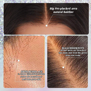 Pelucas de <span class=keywords><strong>Cabello</strong></span> Humano Virgen Indio, Listas para Usar, con Cierre 13x4, Frente de Encaje, Cutícula Alineada, sin Pegamento, Encaje HD - Product Image 6