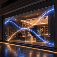 Écran LED transparent sur mesure pour projets publicitaires sur vitrine