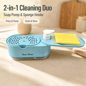 Distributeur de <span class=keywords><strong>savon</strong></span> à <span class=keywords><strong>vaisselle</strong></span> 2 en 1 pour cuisine, pompe à <span class=keywords><strong>savon</strong></span> manuelle avec support pour éponge, distributeur de <span class=keywords><strong>liquide</strong></span> <span class=keywords><strong>vaisselle</strong></span> pour évier de comptoir - Product Image 4