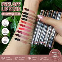 Teinture à lèvres peel-off, crayon à lèvres peel-off, rouge à lèvres liquide, gloss longue tenue, OEM, marque privée