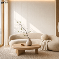 Panneau mural en PVC de qualité supérieure, panneau en fibre de bambou avec surface ignifuge et imperméable pour la décoration murale intérieure